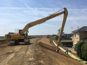 土木工事　Ｈ30鬼怒川右岸篠山上流築堤工事　茨城県常総市