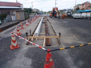 土木工事　5023道路改築工事（松伏西工区交差点改良工）　北葛飾郡松伏町