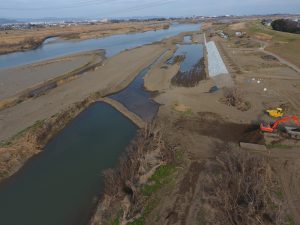 土木工事　R1利根川右岸出来島低水護岸災害復旧（その２）工事　埼玉県熊谷市