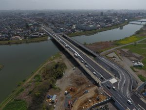 土木工事　5030街路整備工事（吉川橋舗装工その2）　埼玉県越谷市他