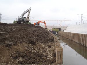 土木工事　総Ⅰ徐）河川改修工事（新河岸川築堤護岸工）　埼玉県富士見市