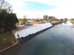 土木工事　社資（河川）工事（中川北蓮沼工区護岸工）　北葛飾郡杉戸町