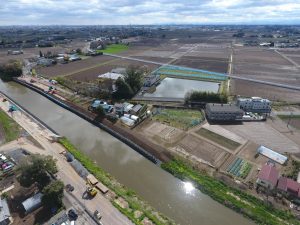 土木工事　社資（河川）工事（中川北蓮沼工区護岸工）　北葛飾郡杉戸町