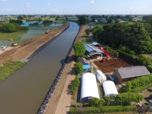 土木工事　社資（河川）工事（中川北蓮沼工区護岸工）　北葛飾郡杉戸町